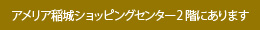 アメリア稲城ショッピングセンター2階にあります